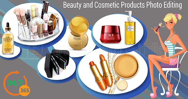 Beauty and Cosmetic products photo editing