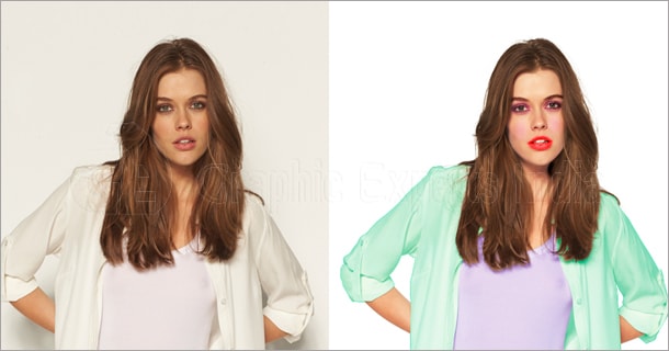 Model Photo Retouching Sample