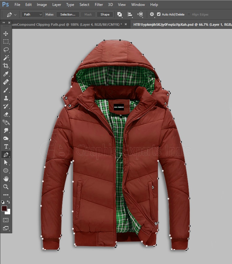 Clipping Path for Apparel Industry before