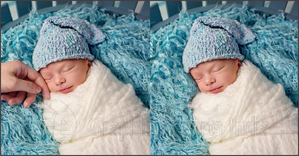 Newborn Image Editing using Photoshop