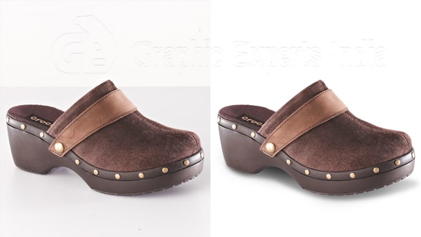 shoe photo editing and retouching