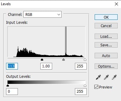 Adjust Levels to Make Darker 