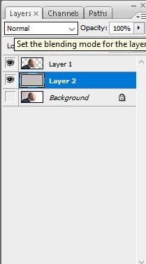 create a new layer below 