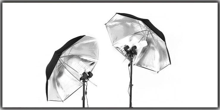 Black Photography Umbrellas