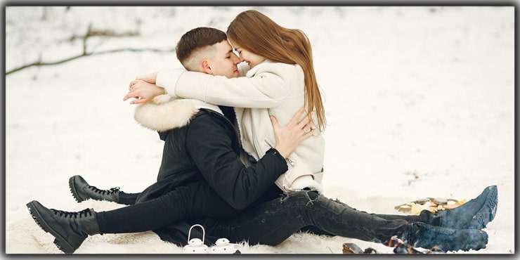 creative portrait of couple on the ground - | San Diego Photography