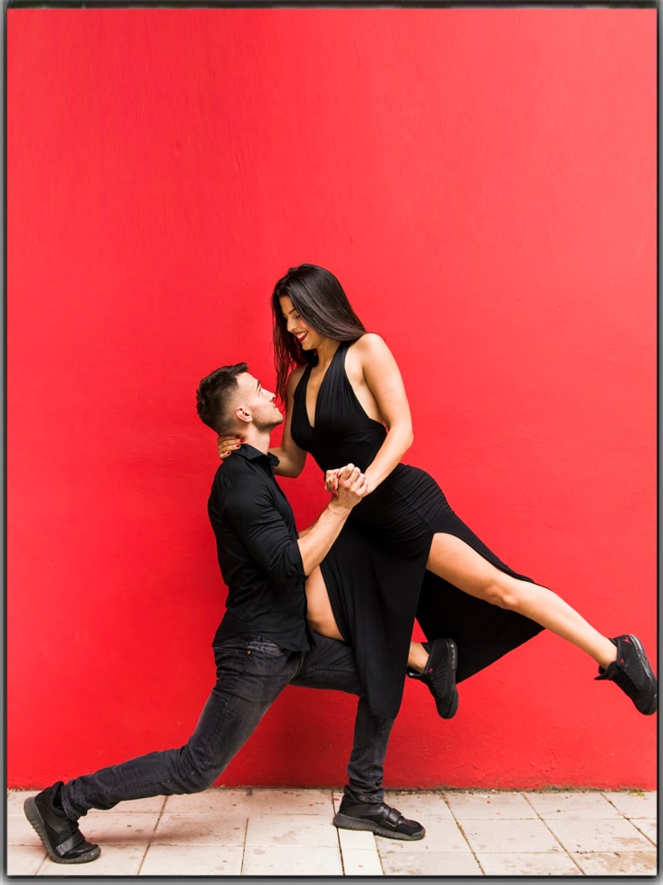 Ballrom Dance Couple in a Dance Pose Isolated on White Bachground Stock  Photo - Image of ballroom, perfomance: 91274092