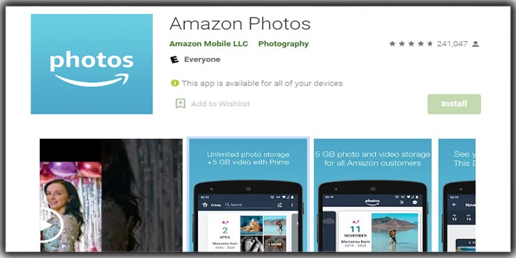 Photo Storage App Amazon Prime Photos