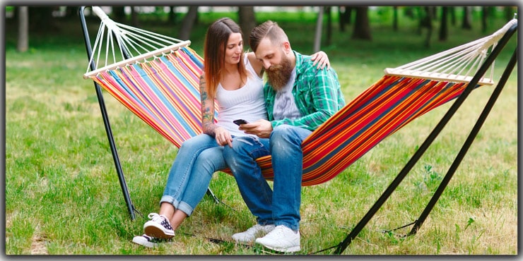 Sitting on a Hammock 