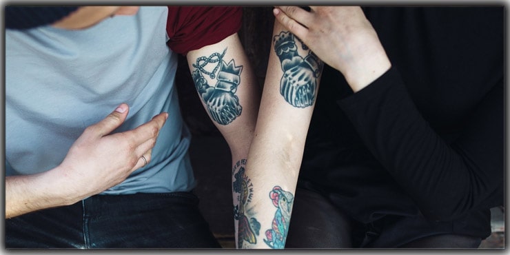 Tattoos Couple Poses
