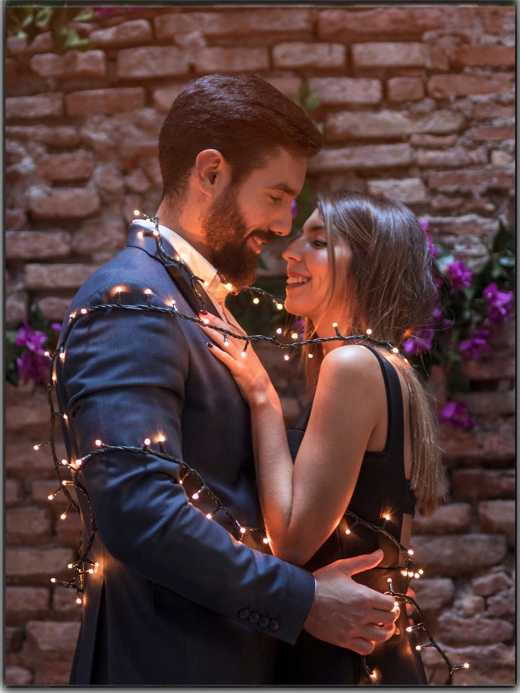 Premium Photo | Sexy elegant couple new year tree