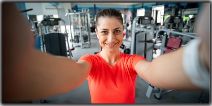 Click Selfies After Fitness Training