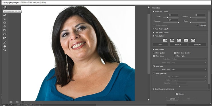 Remove Double Chin in Photoshop