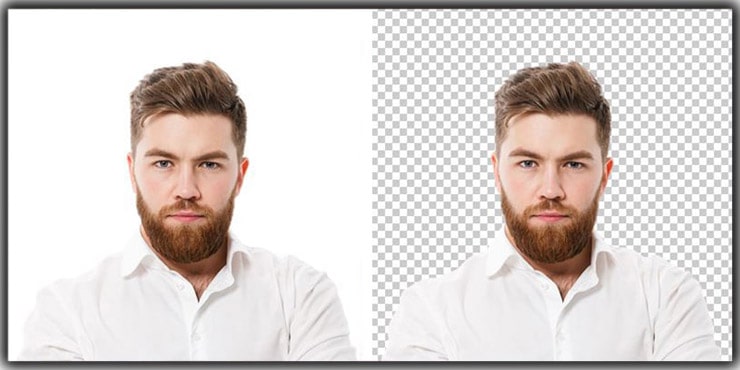 White Background Removal For Portrait Photo