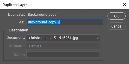 Customized duplicate layer name