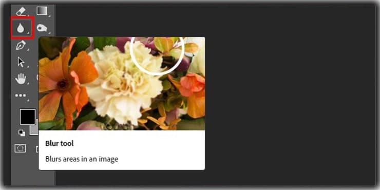 Photoshop Blur tool
