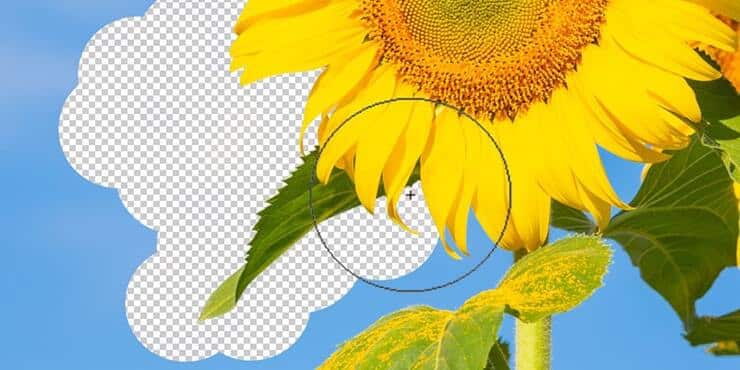 How to use eraser tool in Photoshop