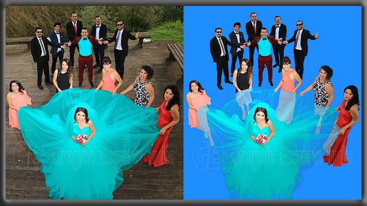 Photo Masking for Wedding Photographer