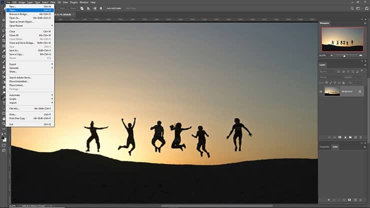 Open the image in your Adobe Photoshop CC 2024