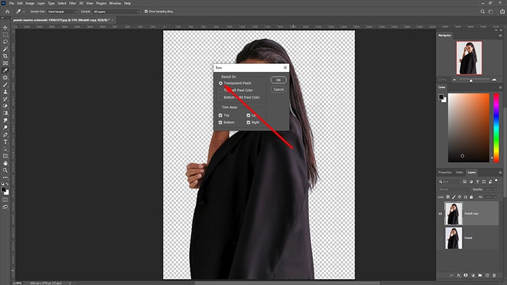 Trim the Image to cut off Extra Transparent Bits