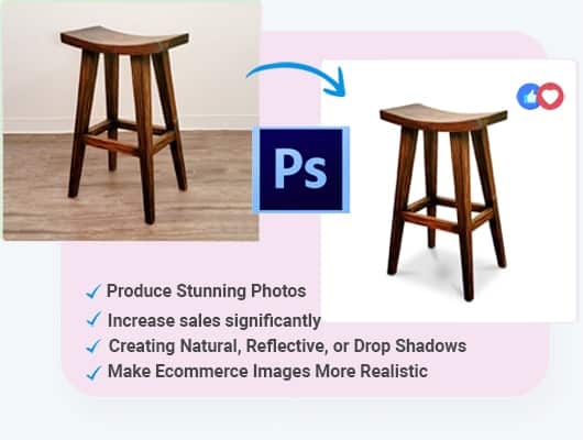 Shadow creation for e-commerce product